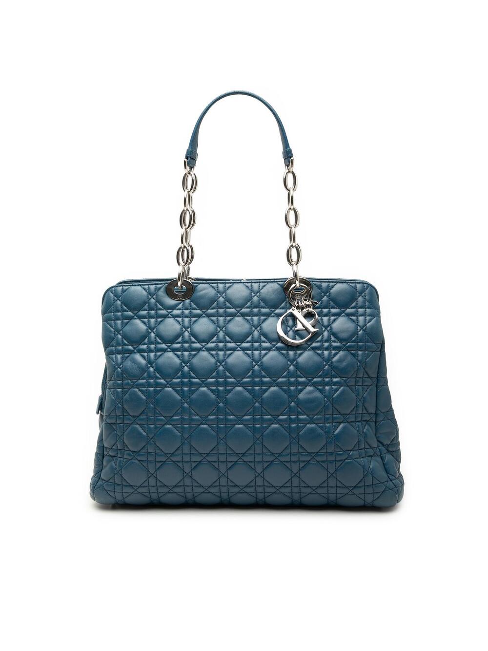 Dior Large Lambskin Cannage Soft Zipped #356423D13B